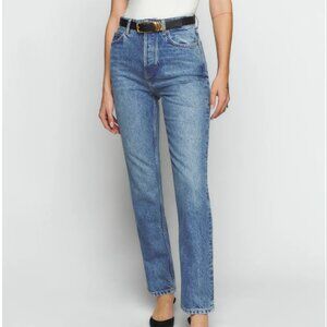 Reformation - Cynthia High Rise Straight Jeans
